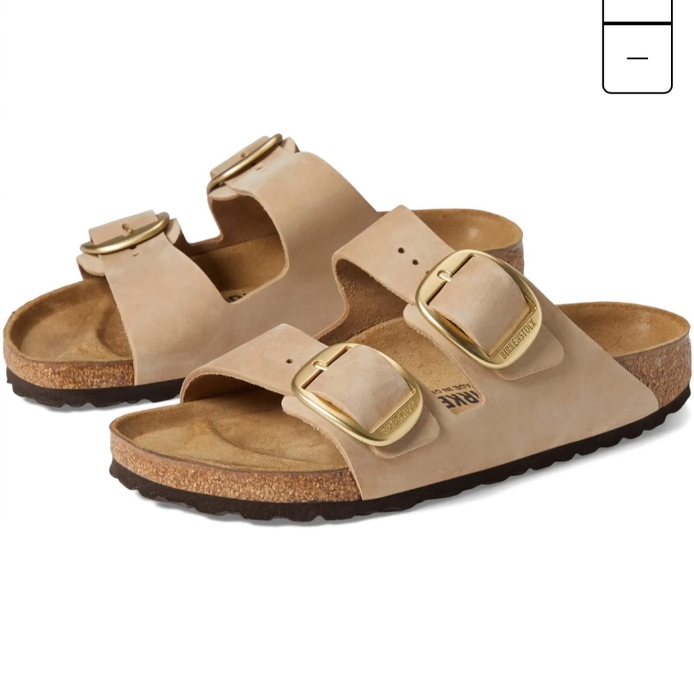 Birkenstock Arizona Big Buckle sandals in Sand size 37